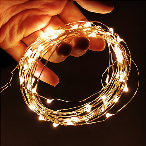

10m Flexible LED Light Strips String Lights 100 LEDs SMD 0603 1pc Warm White White Multi Color Christmas New Year's Waterproof USB Party 5 V USB Powered