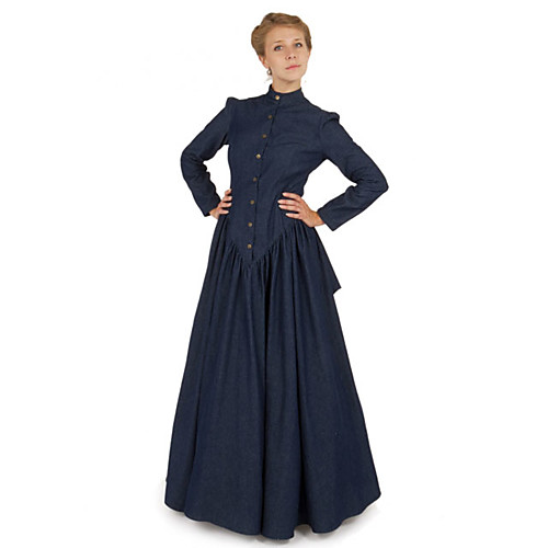 

Duchess Victorian Ball Gown 1910s Edwardian Vacation Dress Dress Party Costume Prom Dress Women's Costume Dusty Lavender / Purple / Burgundy Vintage Cosplay Masquerade Long Sleeve Floor Length Long