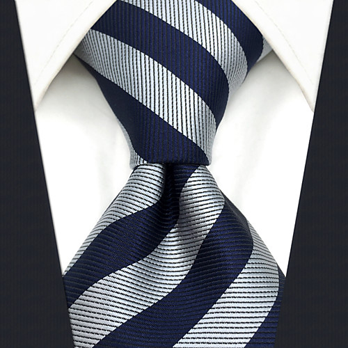 

Men's Party / Work / Basic Necktie - Striped / Jacquard