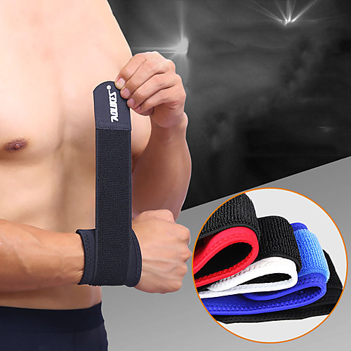 

AOLIKES Wrist Band Wrist Brace for Gym Workout Exercise & Fitness Weightlifting Durable Men Women Lycra Black Light Red