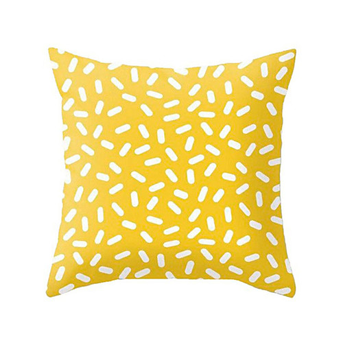 

1 pcs Polyester Pillow Cover Nordic Ins Living Room Sofa Pillow Cushion Office NAP Headrest Large Backrest Yellow Pillow Cover Without Core