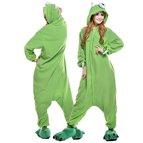 

Adults' Kigurumi Pajamas One-Eyed Monster Animal Onesie Pajamas Polar Fleece Green Cosplay For Men and Women Animal Sleepwear Cartoon Festival / Holiday Costumes / Leotard / Onesie / Leotard / Onesie