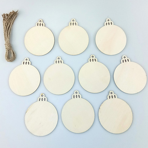 

Ornaments Wood 10pcs Christmas