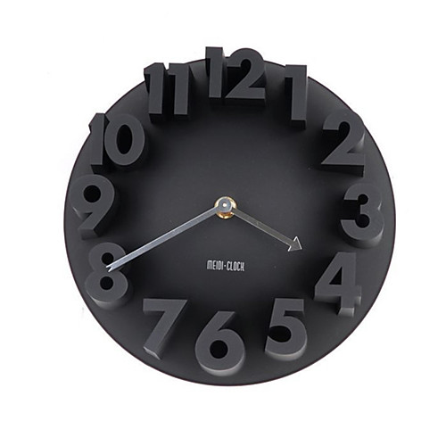 

European Wall Clock 3D Digital Mute Three-dimensional Fashion Simple Wall Clock Creative Clocks Living Room Art Fashion