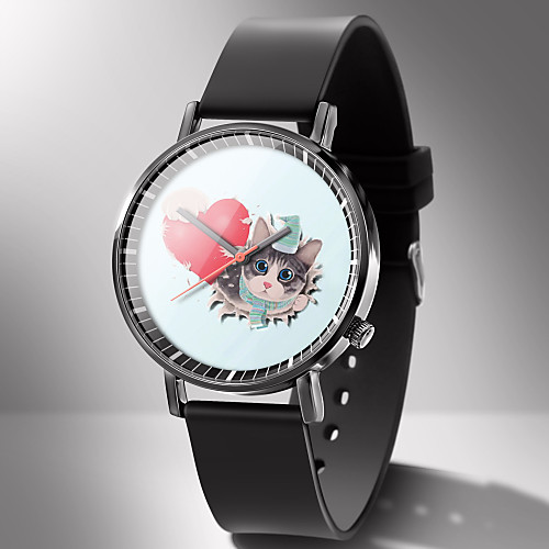 

Women's Quartz Watches Analog Quartz Animal Pattern Cartoon Chronograph Cute Casual Watch / PU Leather