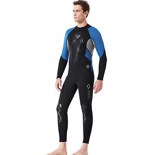 

Dive&Sail Men's Full Wetsuit 3mm Neoprene Diving Suit Breathable Quick Dry Anatomic Design Short Sleeve Swimming Diving Classic Summer / Stretchy