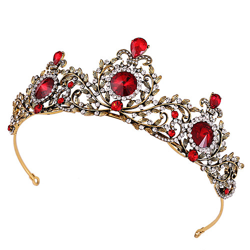 

Alloy Tiaras / Headpiece with Crystal / Rhinestone / Metal 1 Piece Wedding Headpiece