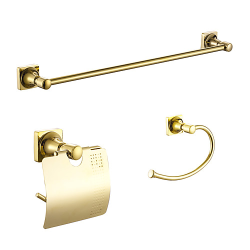 

Bathroom Accessory Set Multifunction Modern Zinc Alloy 3pcs - Bathroom Wall Mounted