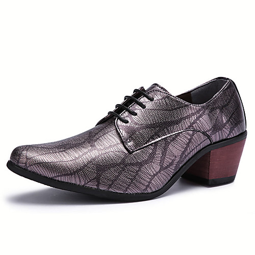 

Men's Oxfords Comfort Shoes Daily PU Red Blue Gray Winter