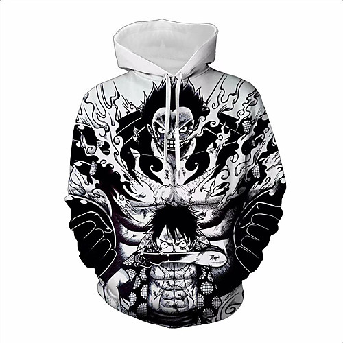 

Inspired by One Piece Cosplay Hoodie Terylene Character Basic For Men's / Women's