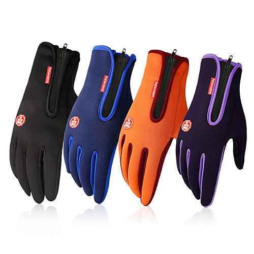 

Running Gloves Sports Gloves Full Finger Gloves Touch Screen Men's Women's Zipper Hiking Running Driving Jogging Cycling Texting Fleece Silicone Gel Winter