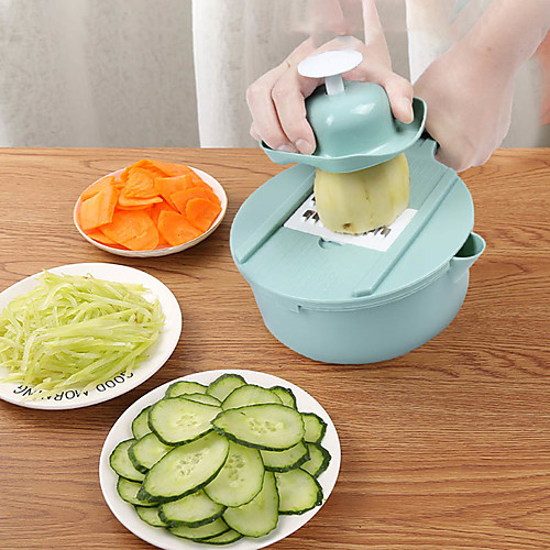 

11pcs Set Vegetable Mandoline Slicer Grater Chopper Spiralizer Cutter Shredder Egg white Separator with Food Strainer