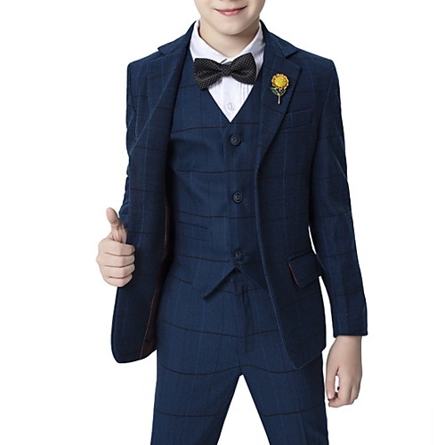 

Dark Navy Polyester Ring Bearer Suit - 1 Piece Includes Coat / Vest / Shirt