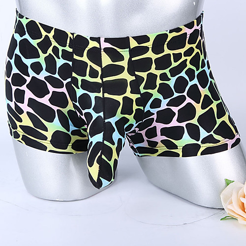 

Men's Basic Boxers Underwear - Normal Low Waist Black Light Blue White M L XL