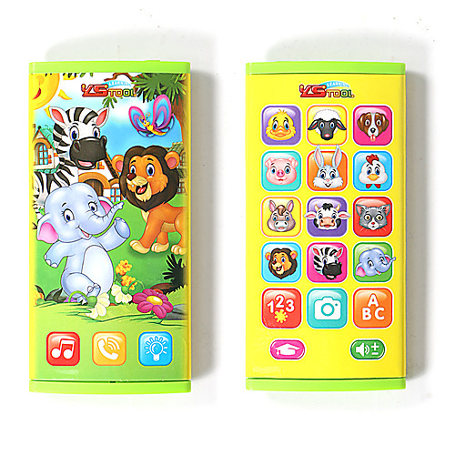 

HS-YS2604A Toy Phone Educational Toy Learning Pad Y-phone Touch Screen Rechargeable Cool Simulation Parent-Child Interaction Music & Light with Screen Kid's Child's All 1 pcs Toy Gift