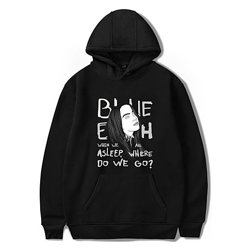 

Inspired by Cosplay Billie Eilish Cosplay Costume Hoodie Cotton Fibre Print Printing Hoodie For Men's / Women's