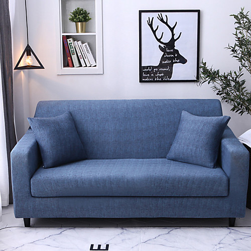 

Sofa Cover Stretch Cheap Slipcovers Soft Durable Couch Cover 1 Piece Spandex Jacquard Fabric Washable Furniture Protector Armchair Loveseat L-shape