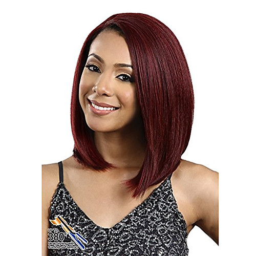 

Synthetic Wig Curly Asymmetrical Wig Long Watermelon Red Synthetic Hair 27 inch Women's Best Quality Burgundy