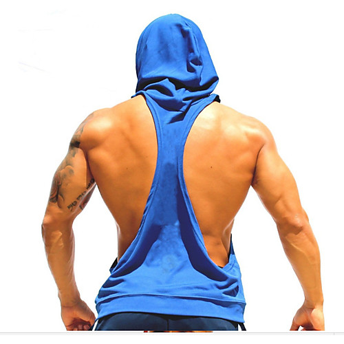 

Men's Tank Top Stringer Y Back Fashion Black Yellow Green Royal Blue Red Cotton Fitness Gym Workout Bodybuilding Vest / Gilet Hoodie Sleeveless Sport Activewear Breathable Quick Dry Comfortable