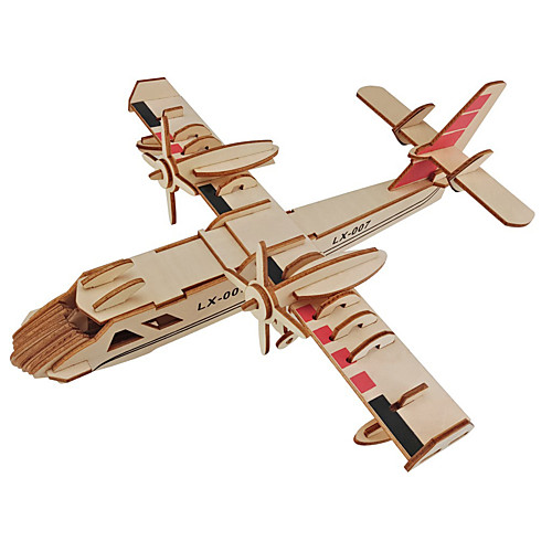 

Muwanzi 3D Puzzle Jigsaw Puzzle Wooden Model Plane / Aircraft Fighter Aircraft Famous buildings DIY Wooden Classic Kid's Adults' Unisex Boys' Girls' Toy Gift