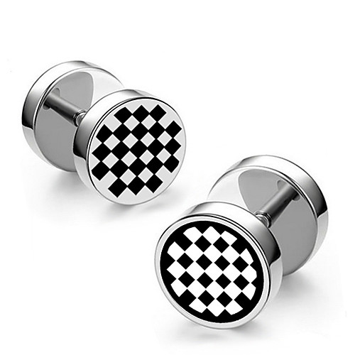 

Men's Earrings Classic Mini Earrings Jewelry Black / Silver For Christmas Party Anniversary Carnival Festival 1pc