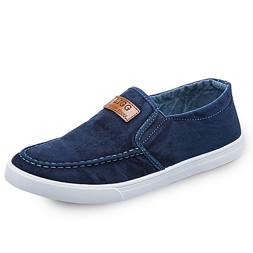 

Men's Comfort Shoes Canvas Fall & Winter Loafers & Slip-Ons Black / Blue / Dark Blue