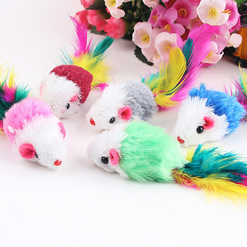 

Teaser Feather Toy Cat Toy Mouse Textile Gift Pet Toy Pet Play
