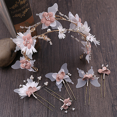 

Alloy Hair Accessory with Rhinestone / Glitter 6pcs Wedding Headpiece