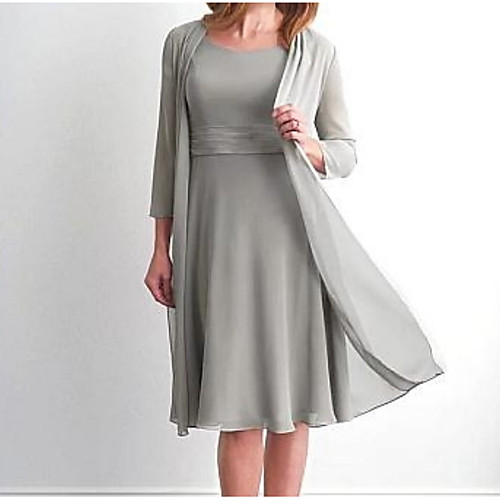 

3/4 Length Sleeve Coats / Jackets Chiffon Wedding Women's Wrap With Ruching