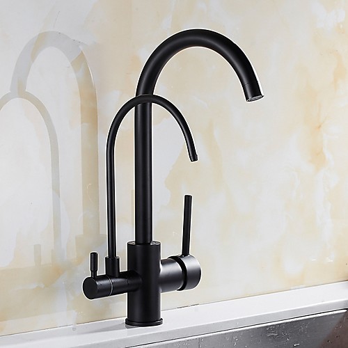 

Kitchen faucet - Single Handle Two Holes Electroplated Tall / ­High Arc / Purified water Centerset Contemporary Kitchen Taps