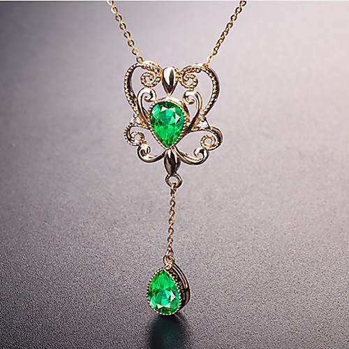 

Pendant Necklace Women's Classic Chrome Diopside Classic Cute Rose Gold 45 cm Necklace Jewelry 1pc for Daily