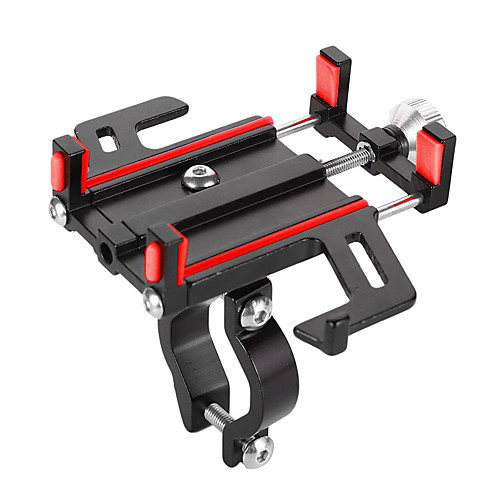 

Bike Phone Mount For Cellphone Durable Anti-Shock for Road Bike Mountain Bike MTB Triathlon Silicone Aluminium alloy Cycling Bicycle Black Red 1 pcs