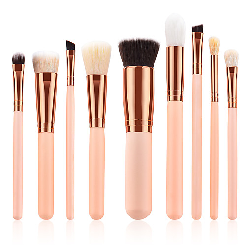 

Professional Makeup Brushes 9pcs Professional Cute Full Coverage Adorable Comfy Artificial Fibre Brush Wooden / Bamboo for Eyeliner Brush Blush Brush Foundation Brush Makeup Brush Eyeshadow Brush / #