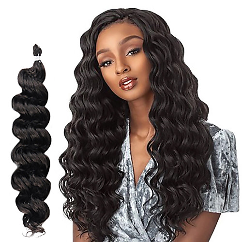 

Costume Accessories Crochet Hair Braids Wavy Box Braids Natural 100% kanekalon hair 18 inch Braiding Hair 6-Pack