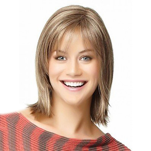 

Synthetic Wig kinky Straight Asymmetrical Wig Blonde Short Blonde Synthetic Hair 11 inch Women's Best Quality Blonde