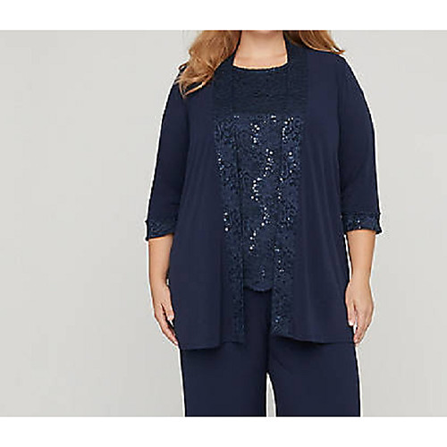 

3/4 Length Sleeve Coats / Jackets Chiffon Wedding Women's Wrap With Lace