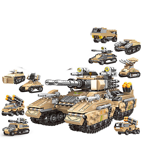 

Building Blocks 1048 pcs Military compatible ABSPC Legoing Simulation Military Vehicle All Toy Gift / Kid's