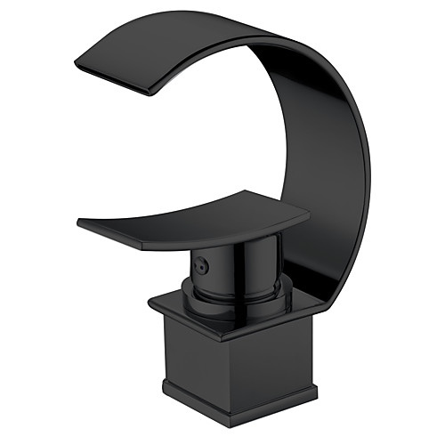 

Bathroom Sink Faucet - Waterfall Painted Finishes Centerset Single Handle One HoleBath Taps