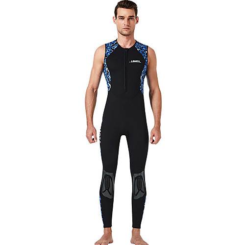 

Dive&Sail Men's Sleeveless Wetsuit 1.5mm CR Neoprene Diving Suit Thermal / Warm Anatomic Design High Elasticity Sleeveless Back Zip - Diving Water Sports Patchwork Autumn / Fall Spring Winter