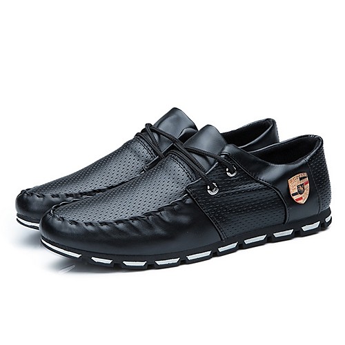 

Men's Comfort Shoes Fall & Winter Daily Oxfords PU Black / White / White / Black