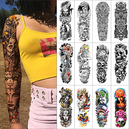 

1 pcs Temporary Tattoos Water Resistant / Waterproof / Safety / Creative Face / Body / Hand Water-Transfer Sticker Body Painting Colors