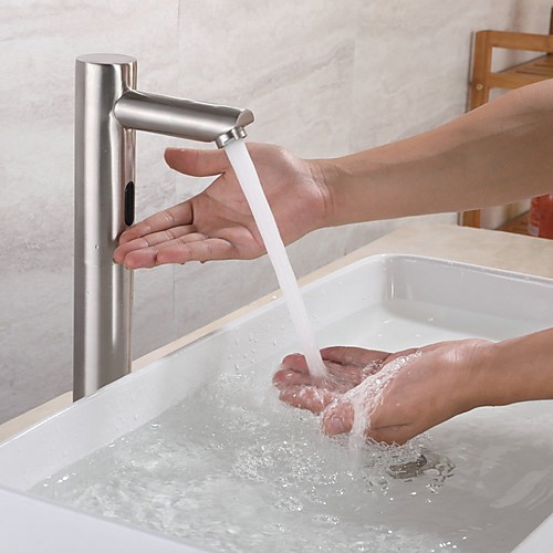 

Bathroom Sink Faucet - Touch / Touchless Electroplated Free Standing Single Handle One HoleBath Taps