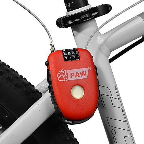 

Bike Locks Durable Anti Lost Safety Convenient For Mountain Bike MTB Recreational Cycling Cycling Bicycle PVC(PolyVinyl Chloride) Steel Black Red Green