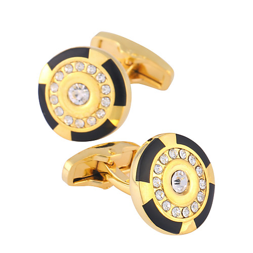 

Cufflinks Formal Fashion Brooch Jewelry Golden For Gift Daily