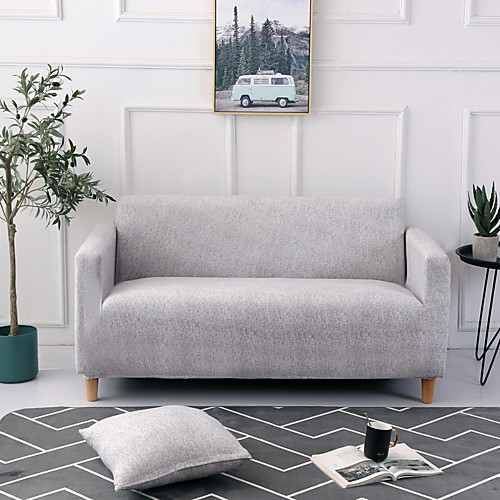 

Sofa Cover Stretch Cheap Slipcovers Soft Durable Couch Cover 1 Piece Spandex Jacquard Fabric Washable Furniture Protector Armchair Loveseat L-shape