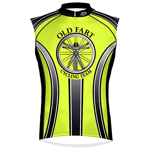 

21Grams Men's Sleeveless Cycling Jersey Cycling Vest Spandex Polyester Green / Black Bike Jersey Top Mountain Bike MTB Road Bike Cycling UV Resistant Breathable Quick Dry Sports Clothing Apparel
