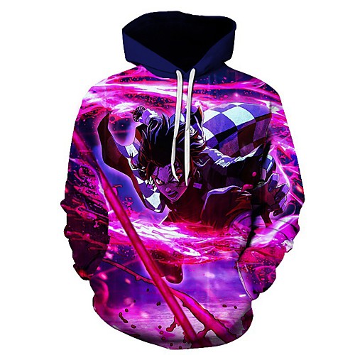 

Inspired by Demon Slayer: Kimetsu no Yaiba Cosplay Cosplay Costume Hoodie Polyster Print Printing Hoodie For Men's / Women's