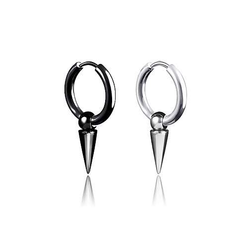 

Women's Men's Earrings Classic Mini Earrings Jewelry White / Black / Silver For Christmas Party Anniversary Carnival Festival 1pc
