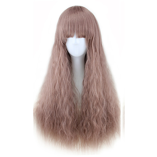

Synthetic Wig Curly Asymmetrical Wig Long Pink / Purple Synthetic Hair 27 inch Women's Best Quality Purple