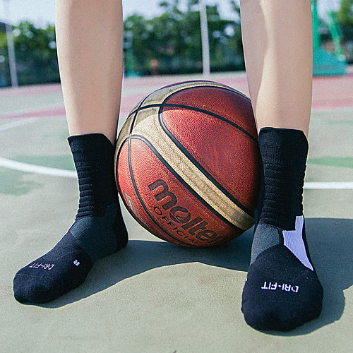 

Athletic Sports Socks Running Socks 1 Pair Socks Lightweight Breathable Quick Dry Sweat-wicking Comfortable Running Basketball Football / Soccer Team Sports Jogging Sports Fashion Spinning Cotton